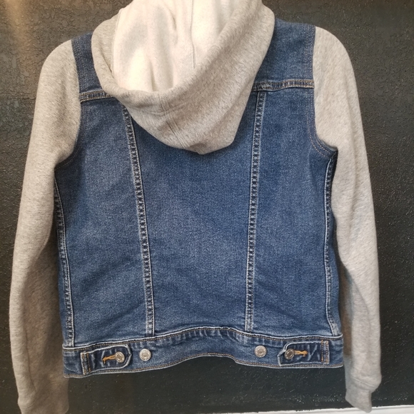 Levi's hybrid trucker jacket denim with hood - Picture 5 of 6